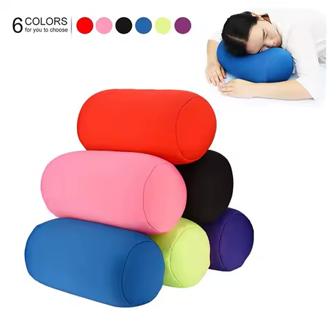 Coussin cylindrique microperles 30x16cm